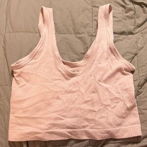 Urban Outfitters Pink Ribbed Cami Bra Size Large